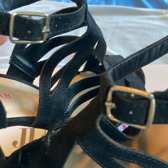 JustFab Platform Heels in Black Faux Suede, Like New! - Picture 8 of 14